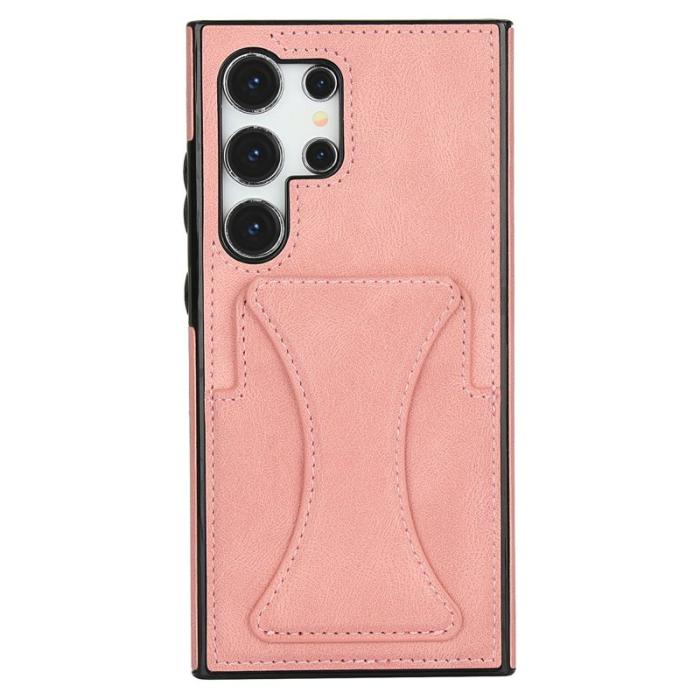 OEM - Mobilfodral för Samsung Galaxy S26 Ultra Konstläder + TPU - Rosa