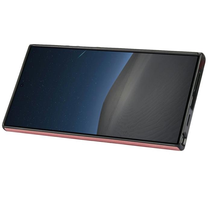 OEM - Mobilfodral för Samsung Galaxy S26 Ultra Konstläder + TPU - Rosa