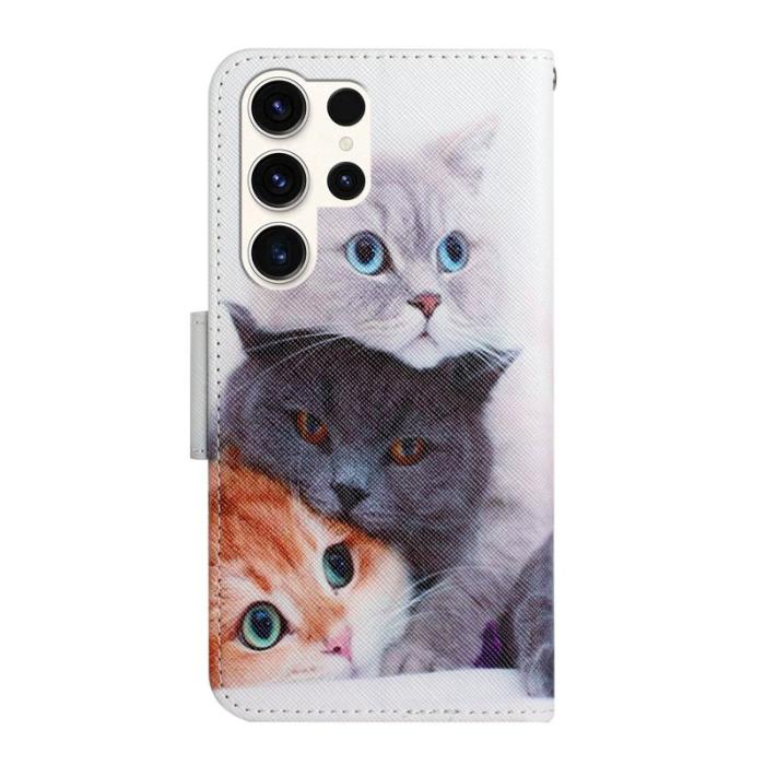 OEM - Mobilfodral för Samsung Galaxy S26 Ultra Konstläder - Tre katter
