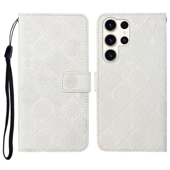 OEM - Plånboksfodral för Samsung Galaxy S26 Ultra Konstläder - Vit