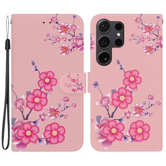 OEM - Plånboksfodral för Samsung Galaxy S26 Ultra Anti-Drop Konstläder - Sakura