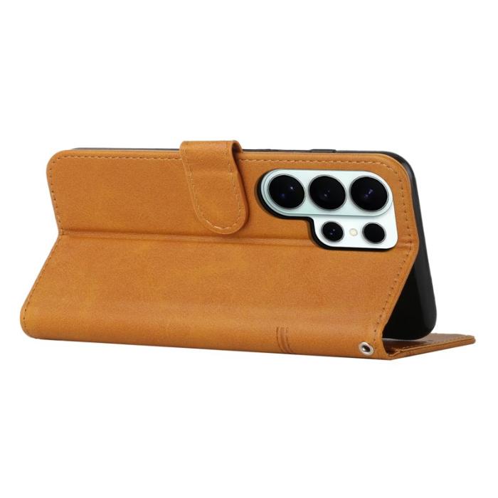 OEM - Plånboksfodral för Samsung Galaxy S26 Ultra Fällbart Ställ - Gul