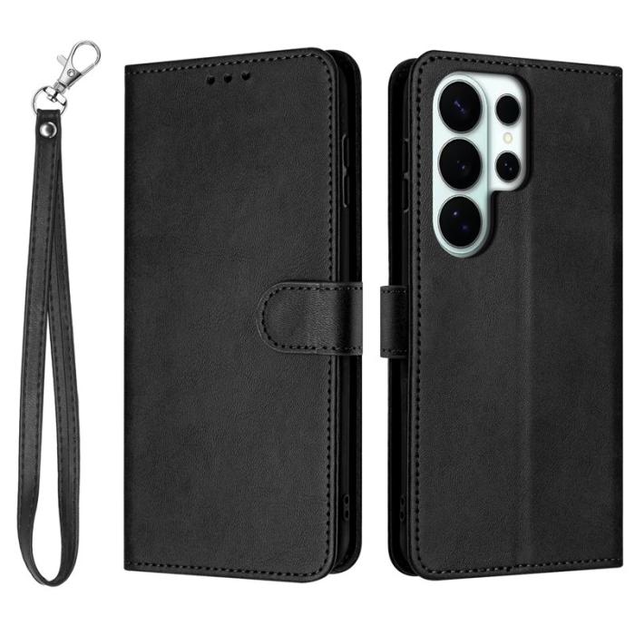 OEM - Plånboksfodral för Samsung Galaxy S26 Ultra Flip Stand Konstläder - Svart