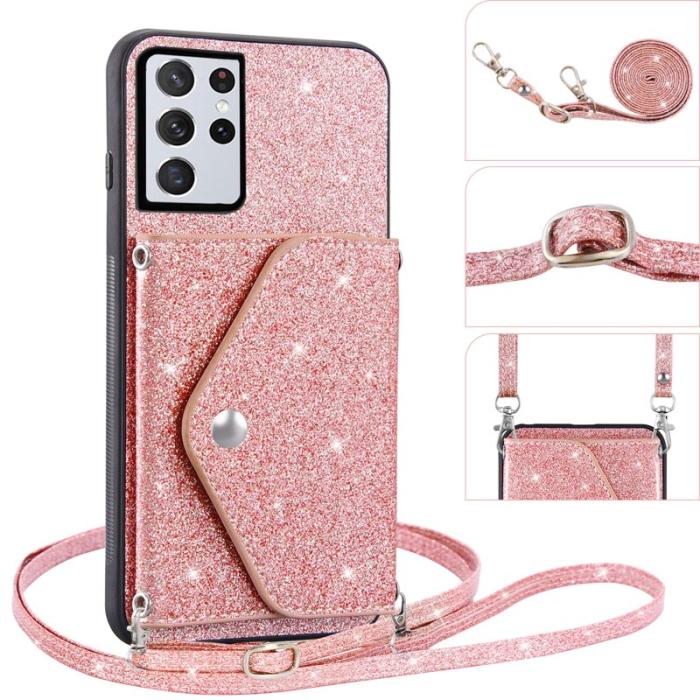 OEM - Mobilfodral för Samsung Galaxy S26 Ultra Kickstand Card Slot - Rosa