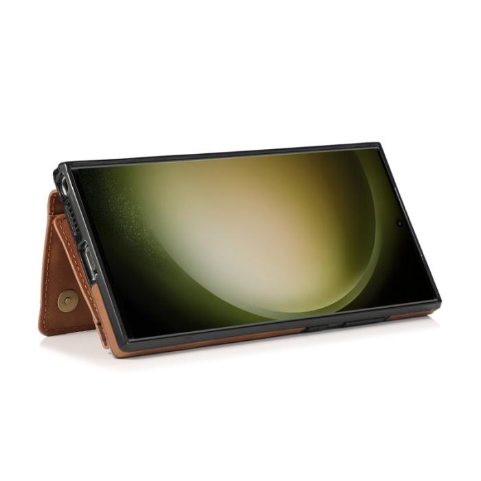 OEM - Plånboksfodral för Samsung Galaxy S26 Ultra Kickstand Konstläder - Brun