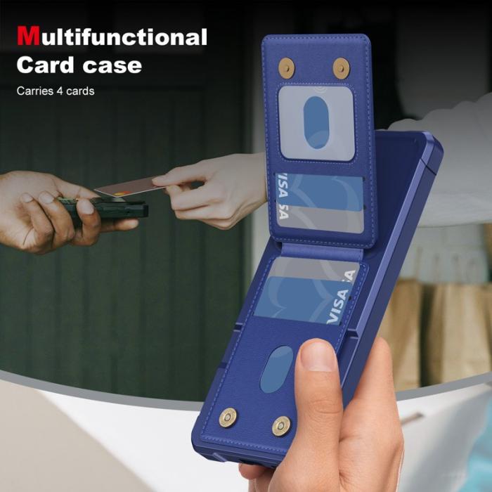 OEM - Mobilfodral för Samsung Galaxy S26 Ultra Kickstand Kortfack - Mörkblå