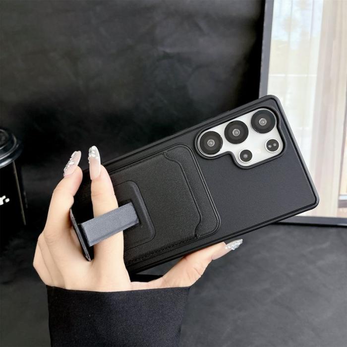 OEM - Mobilfodral för Samsung Galaxy S26 Ultra Kickstand Kortfack - Mörklila