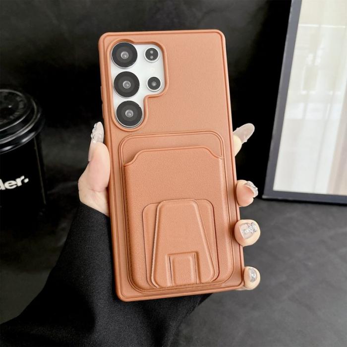 OEM - Mobilfodral för Samsung Galaxy S26 Ultra Kickstand Kortfack - Orange