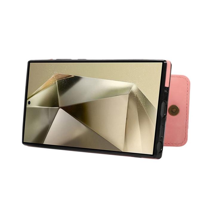 OEM - Mobilfodral för Samsung Galaxy S26 Ultra Kickstand Kortfack - Rosa