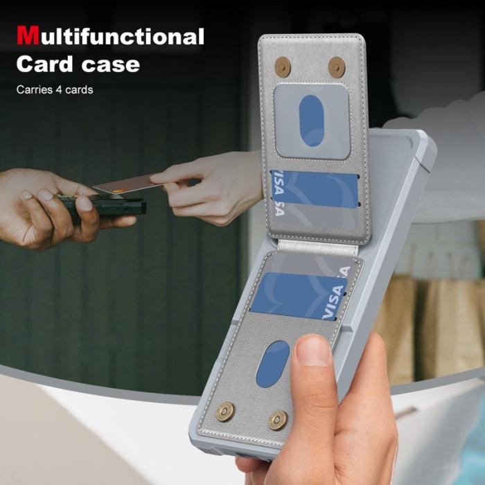 OEM - Mobilfodral för Samsung Galaxy S26 Ultra Kickstand Kortfack - Silver