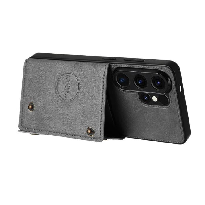 OEM - Mobilfodral för Samsung Galaxy S26 Ultra Kickstand med kortfack - Grå