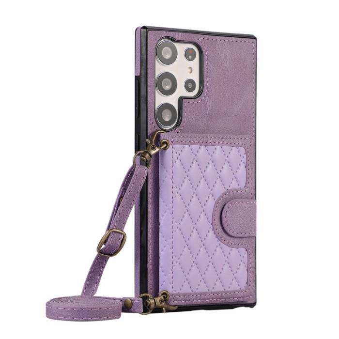 OEM - Mobilfodral för Samsung Galaxy S26 Ultra Kickstand TPU + PU - Lila