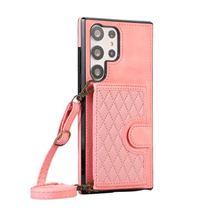 OEM - Mobilfodral för Samsung Galaxy S26 Ultra Kickstand TPU + PU - Roséguld