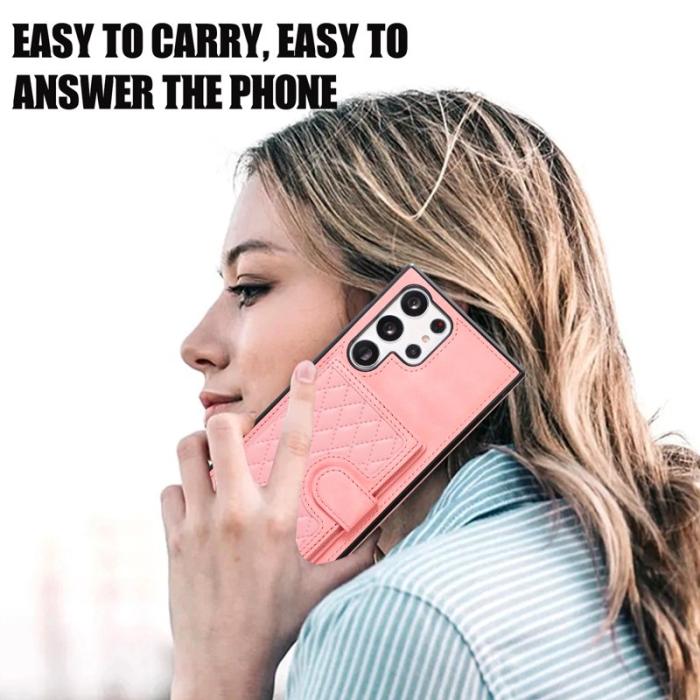 OEM - Mobilfodral för Samsung Galaxy S26 Ultra Kickstand TPU + PU - Roséguld