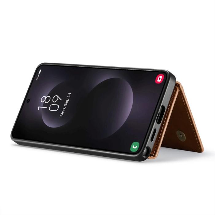 DG.MING - DG.Ming Mobilfodral för Samsung Galaxy S26 Ultra Konstläder Fickor - Brun