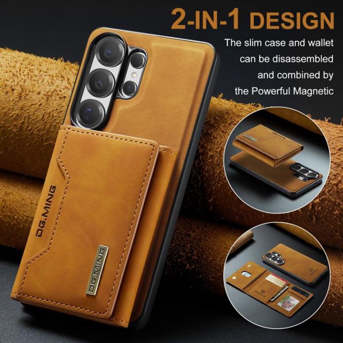DG.MING - DG.Ming Mobilfodral för Samsung Galaxy S26 Ultra Konstläder Fickor - Brun