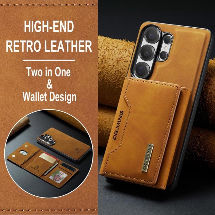 DG.MING - DG.Ming Mobilfodral för Samsung Galaxy S26 Ultra Konstläder Fickor - Brun