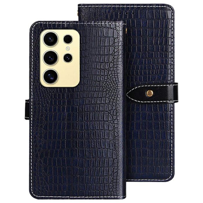 IDEWEI - IDEWEI Mobilfodral för Samsung Galaxy S26 Ultra Konstläder Flip - Blå