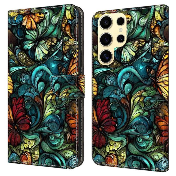 OEM - Plånboksfodral för Samsung Galaxy S26 Ultra Konstläder Flip - Blommor