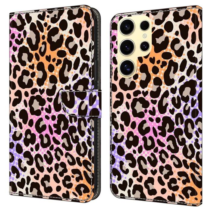 OEM - Plånboksfodral för Samsung Galaxy S26 Ultra Konstläder Flip Spotted Leopard