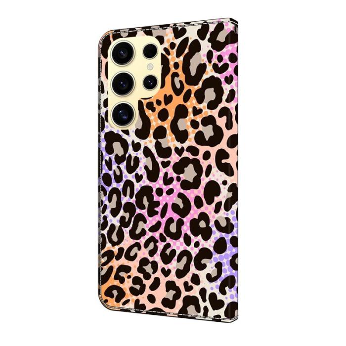 OEM - Plånboksfodral för Samsung Galaxy S26 Ultra Konstläder Flip Spotted Leopard