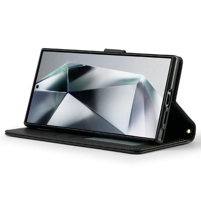 LC.imeeke - LC.IMEEKE Plånboksfodral för Samsung Galaxy S26 Ultra Konstläder Svart