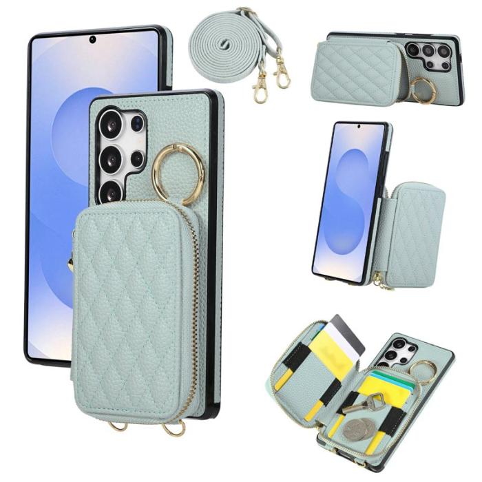 OEM - Mobilfodral för Samsung Galaxy S26 Ultra Konstläder med kortfack - Blå