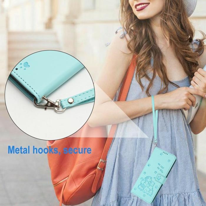 OEM - Plånboksfodral för Samsung Galaxy S26 Ultra Konstläder med rem - Grön