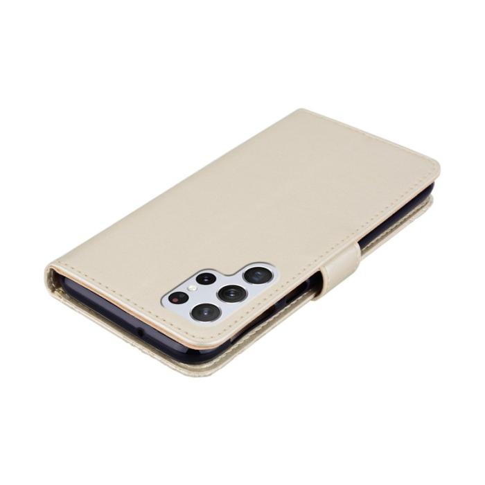 OEM - Plånboksfodral för Samsung Galaxy S26 Ultra Konstläder med rem - Guld