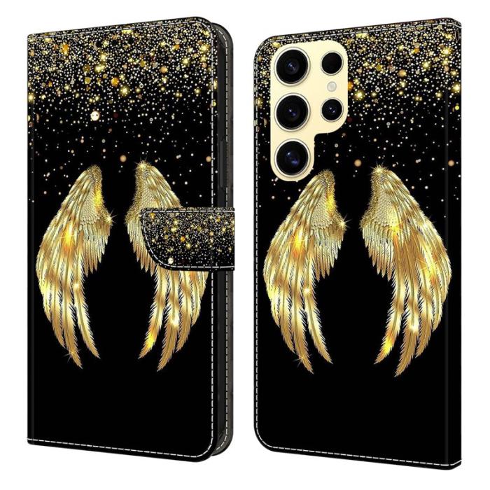 OEM - Plånboksfodral för Samsung Galaxy S26 Ultra Konstläder med Ställ - Guldvinge