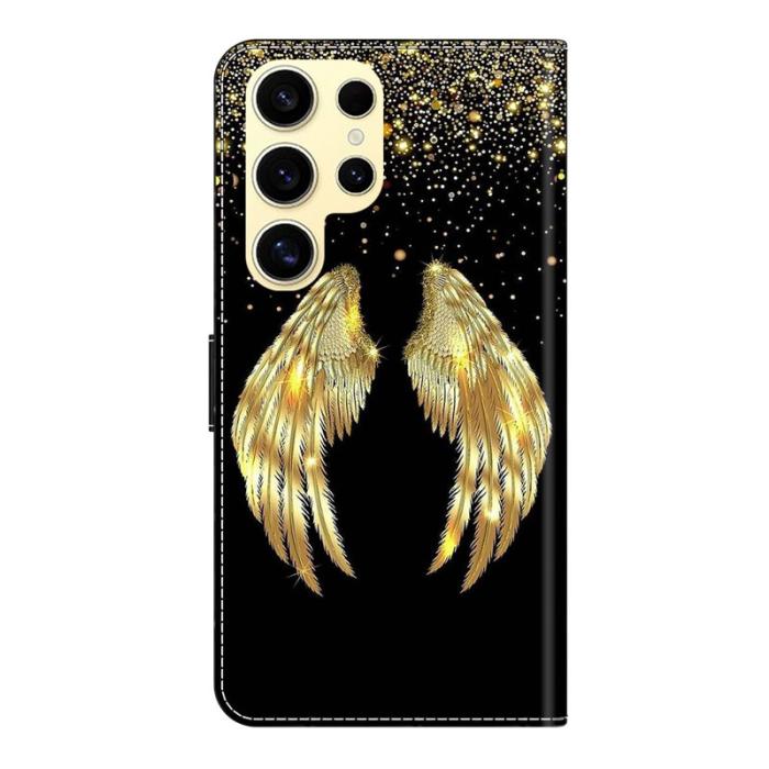 OEM - Plånboksfodral för Samsung Galaxy S26 Ultra Konstläder med Ställ - Guldvinge