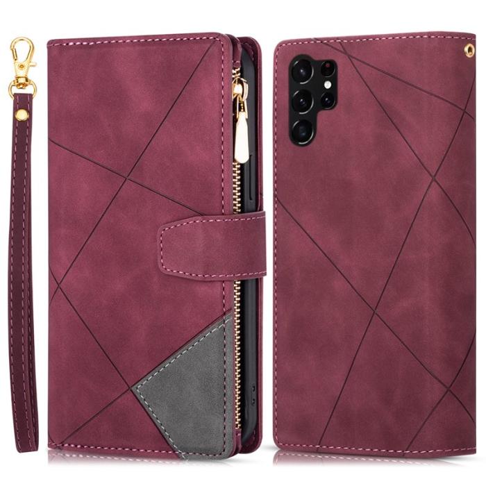 OEM - Plånboksfodral för Samsung Galaxy S26 Ultra Konstläder med Ställ - Röd