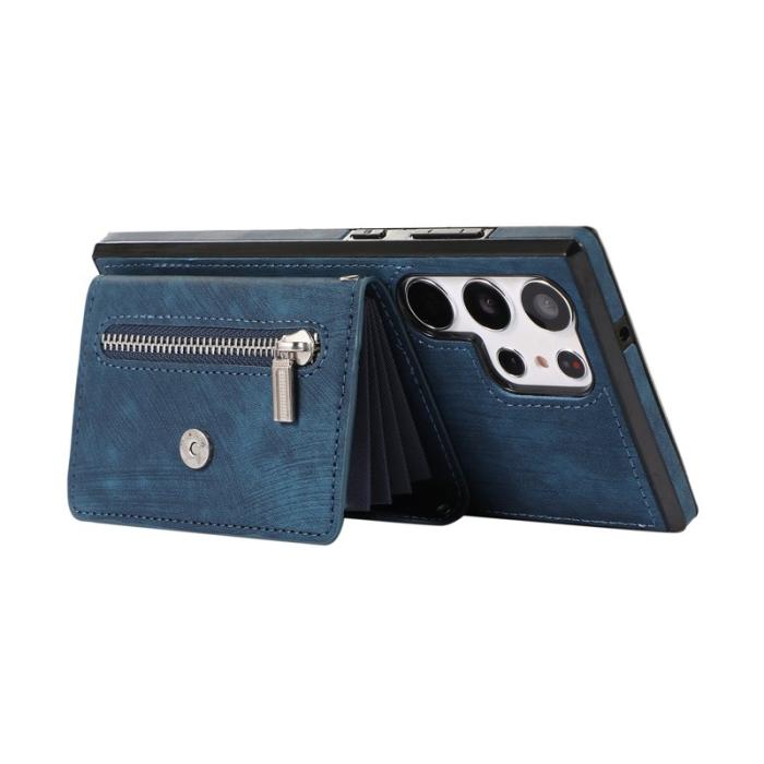 OEM - Mobilfodral för Samsung Galaxy S26 Ultra Konstläder RFID - Blå