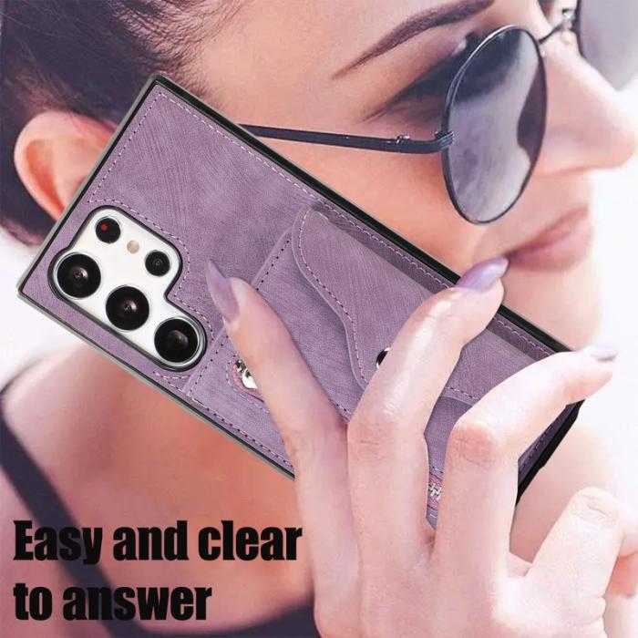 OEM - Mobilfodral för Samsung Galaxy S26 Ultra Konstläder RFID - Lila