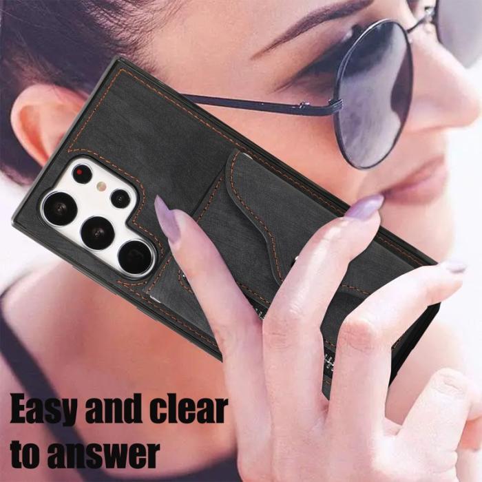 OEM - Mobilfodral för Samsung Galaxy S26 Ultra Konstläder RFID - Svart