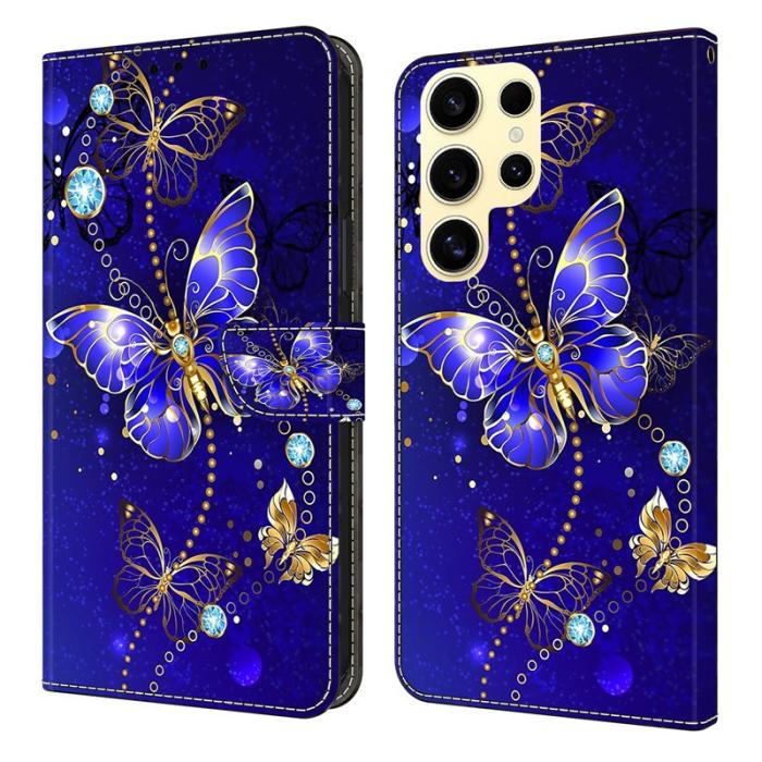 OEM - Plånboksfodral för Samsung Galaxy S26 Ultra Konstläder Ställ - Diamantfjäril