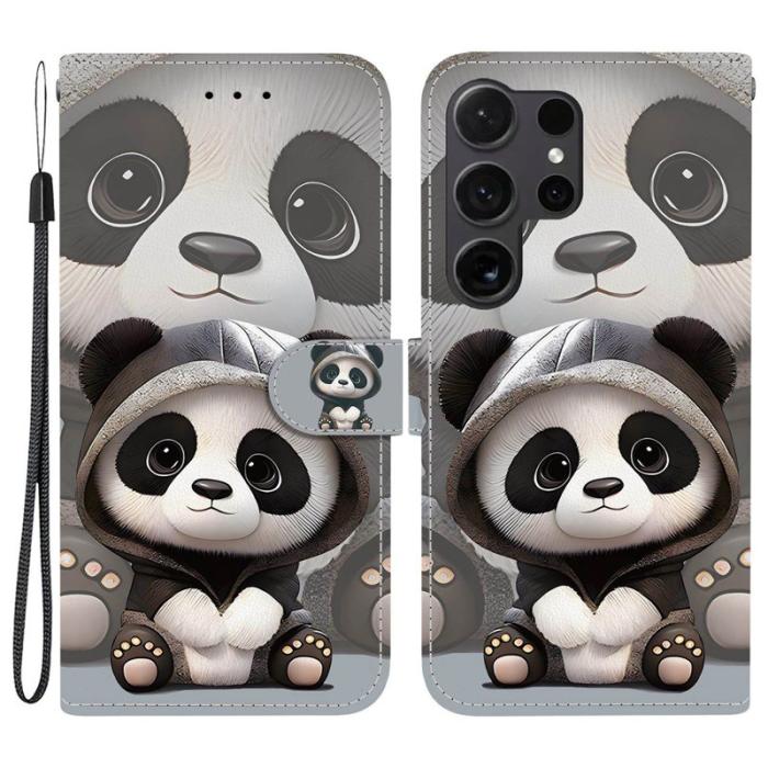 OEM - Plånboksfodral för Samsung Galaxy S26 Ultra Konstläder Stativ - Panda