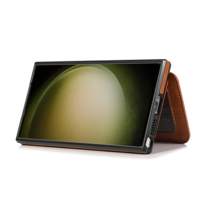 OEM - Mobilfodral för Samsung Galaxy S26 Ultra Kortfack Kickstand - Brun