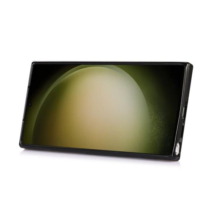 OEM - Mobilfodral för Samsung Galaxy S26 Ultra Kortfack Kickstand Konstläder TPU Svart