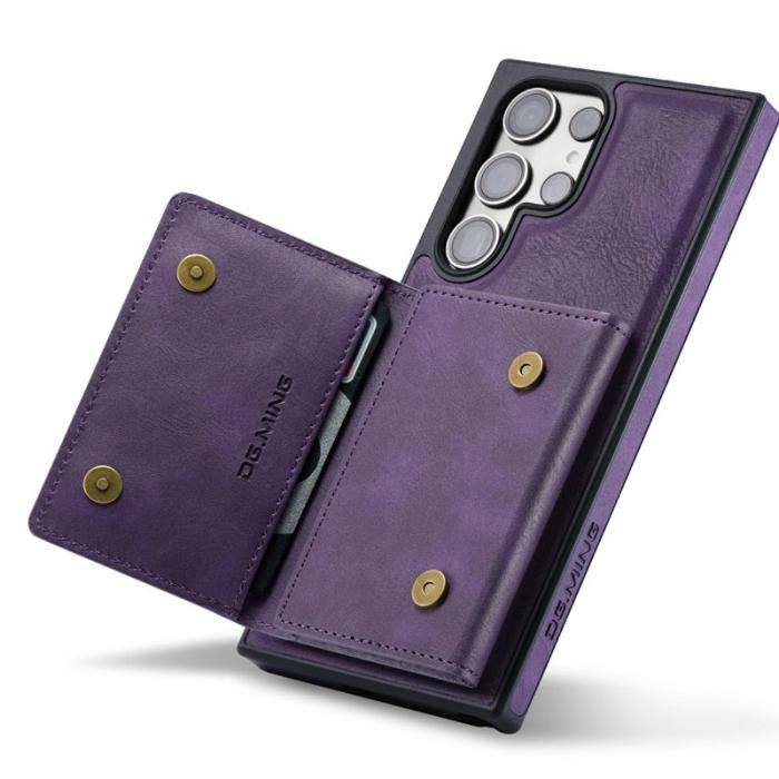 OEM - Plånboksfodral för Samsung Galaxy S26 Ultra Magnetiskt Äkta läder - Lila