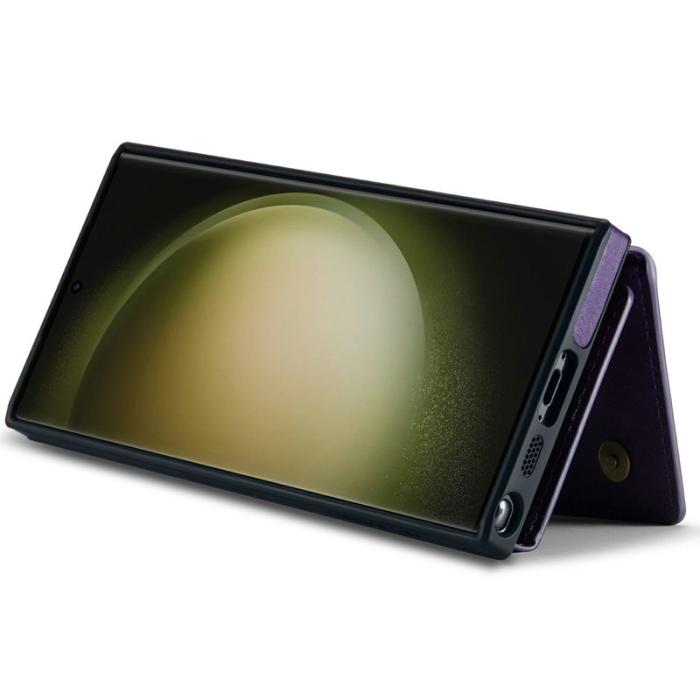 OEM - Plånboksfodral för Samsung Galaxy S26 Ultra Magnetiskt Äkta läder - Lila