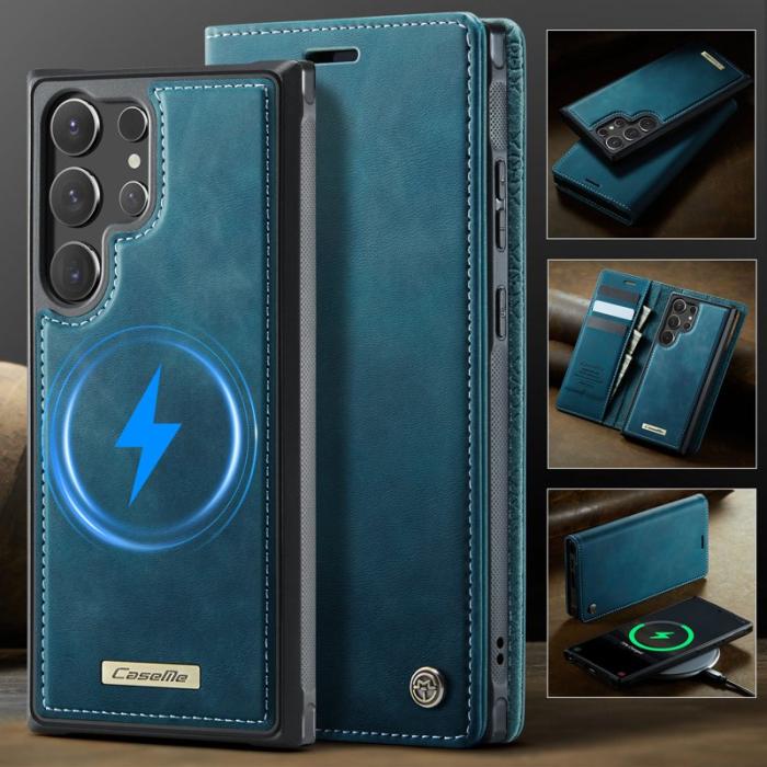 Caseme - CaseMe Plånboksfodral för Samsung Galaxy S26 Ultra Konstläder RFID - Grön