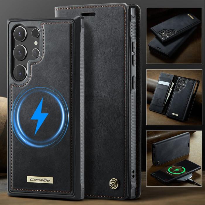 Caseme - CaseMe Plånboksfodral för Samsung Galaxy S26 Ultra Konstläder RFID - Svart
