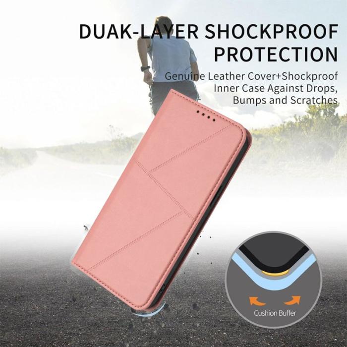 OEM - Plånboksfodral för Samsung Galaxy S26 Ultra Magnetiskt Konstläder - Rosa