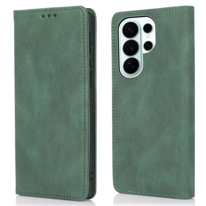 OEM - Plånboksfodral för Samsung Galaxy S26 Ultra Magnetiskt läder - Grön