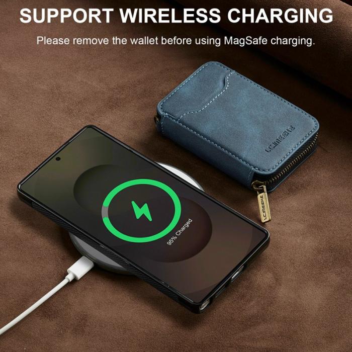 LC.imeeke - LC.IMEEKE Plånboksfodral för Samsung Galaxy S26 Ultra Magnetiskt PC + TPU - Blå