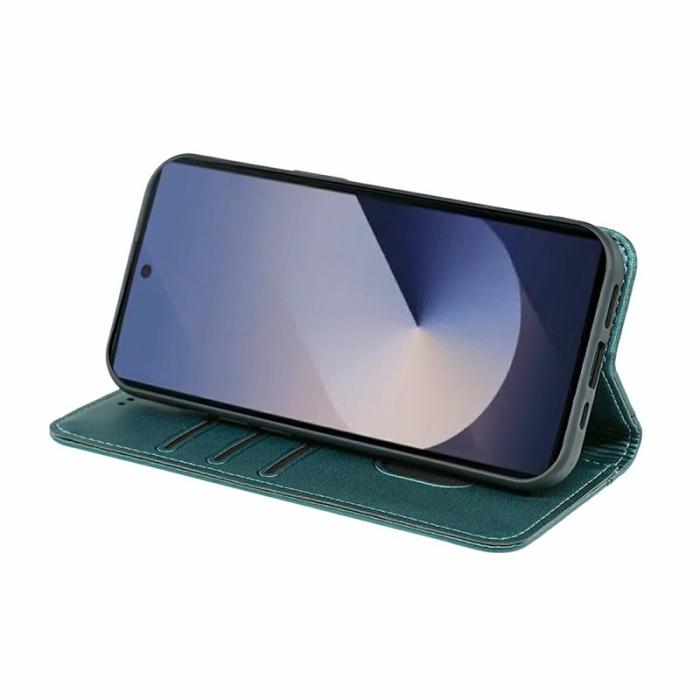 OEM - Plånboksfodral för Samsung Galaxy S26 Ultra Magnetiskt Konstläder - Grön