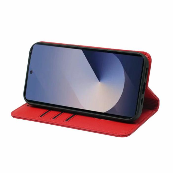 OEM - Plånboksfodral för Samsung Galaxy S26 Ultra Magnetiskt Konstläder - Röd