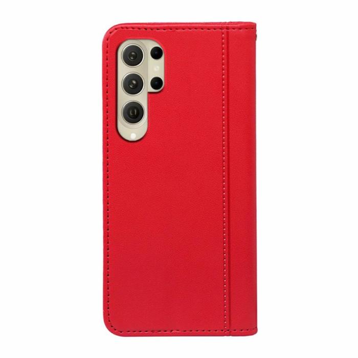 OEM - Plånboksfodral för Samsung Galaxy S26 Ultra Magnetiskt Konstläder - Röd