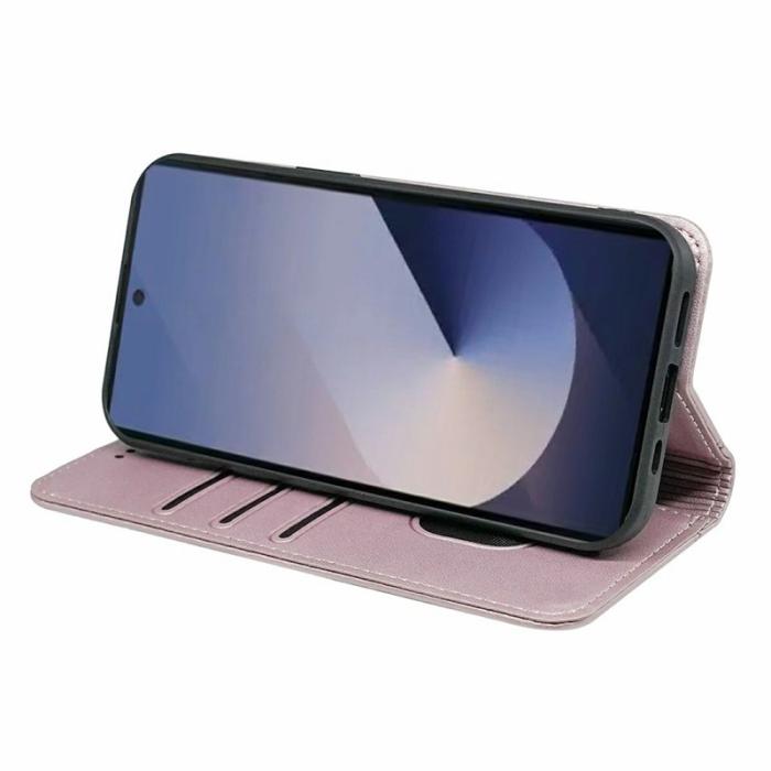 OEM - Plånboksfodral för Samsung Galaxy S26 Ultra Magnetiskt Konstläder - Roséguld